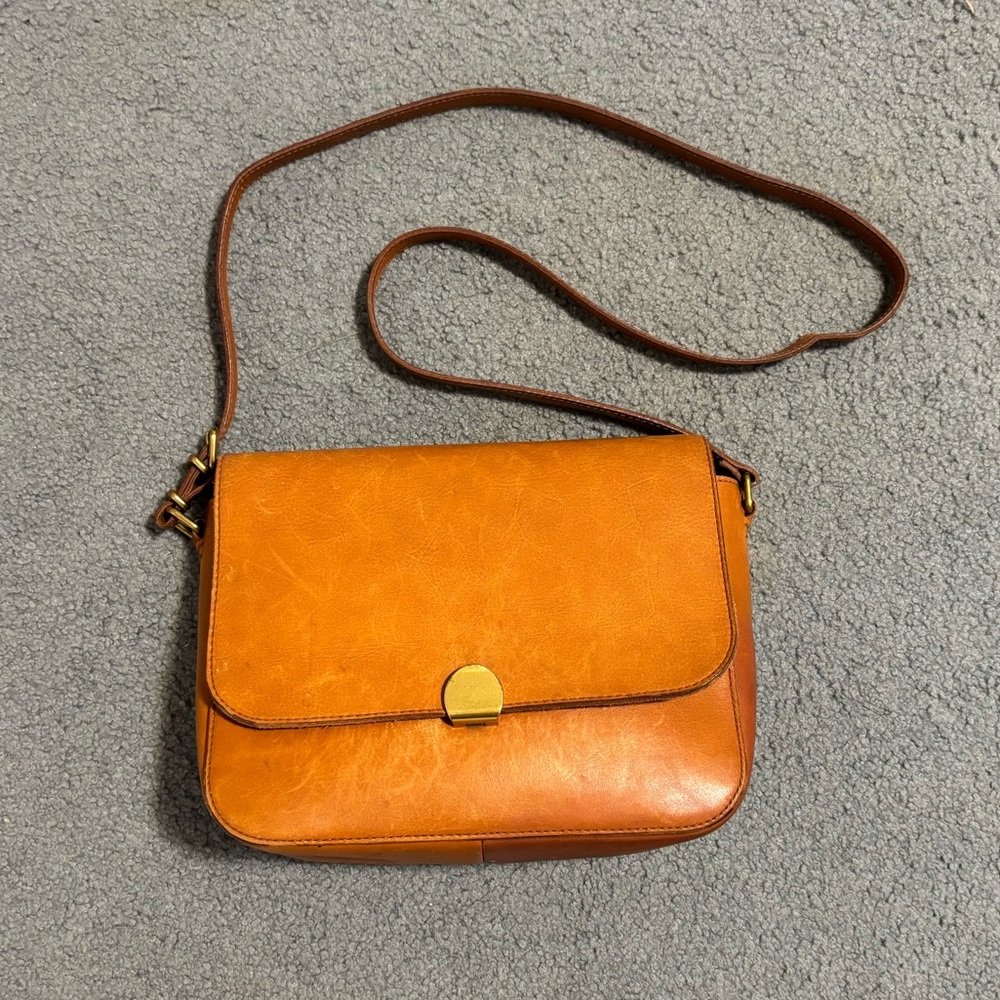 Madewell Abroad Leather Crossbody Bag